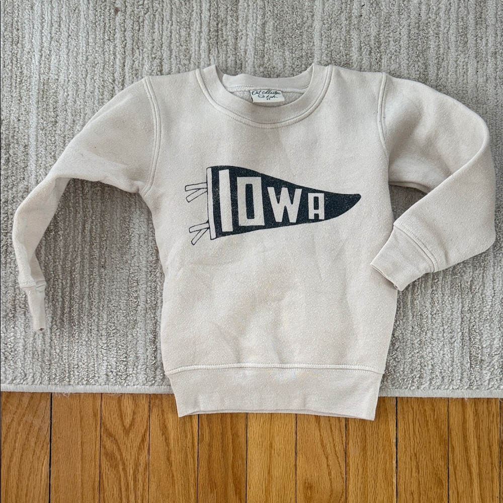 Iowa Kids Cream Crewneck Sweatshirt